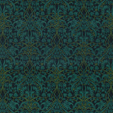 G P & J BAKER BP10975.1.0 FRITILLERIE VELVET INDIGO/TEAL Fabric - Eade's Wallpaper