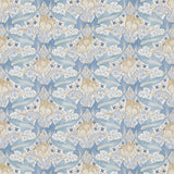 G P & J BAKER BP10977.2.0 TULIP & JASMINE COTTON BLUE Fabric - Eade's Wallpaper