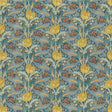 G P & J BAKER BP10977.3.0 TULIP & JASMINE COTTON TEAL Fabric - Eade's Wallpaper