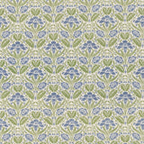 G P & J BAKER BP10979.1.0 IRIS MEADOW BLUE/GREEN Fabric - Eade's Wallpaper