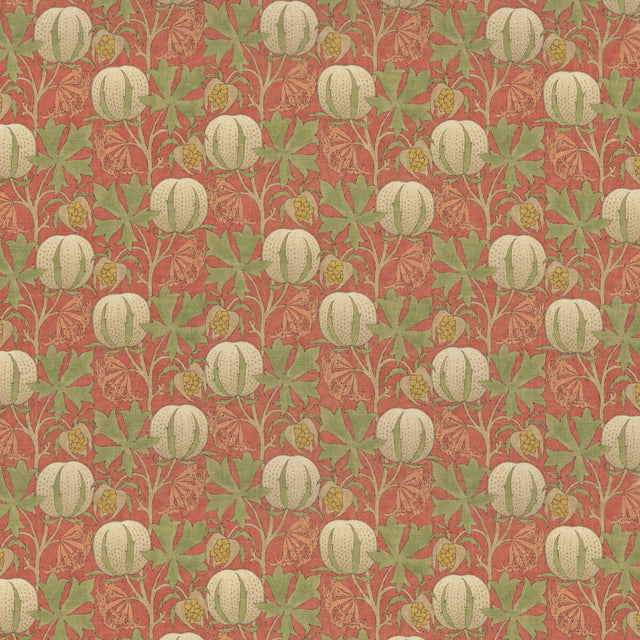 G P & J BAKER BP10981.1.0 PUMPKINS RED/GREEN Fabric - Eade's Wallpaper