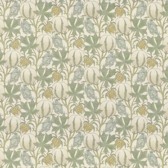 G P & J BAKER BP10981.2.0 PUMPKINS AQUA Fabric - Eade's Wallpaper