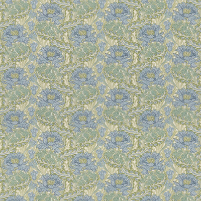 G P & J BAKER BP10983.1.0 LITTLE BRANTWOOD BLUE/GREEN Fabric - Eade's Wallpaper