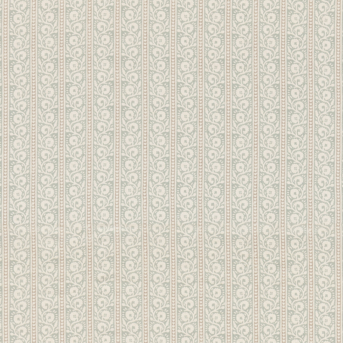 G P & J BAKER BP10999.4.0 BIBURY AQUA Fabric - Eade's Wallpaper