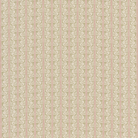 G P & J BAKER BP10999.6.0 BIBURY GREEN/RED Fabric - Eade's Wallpaper