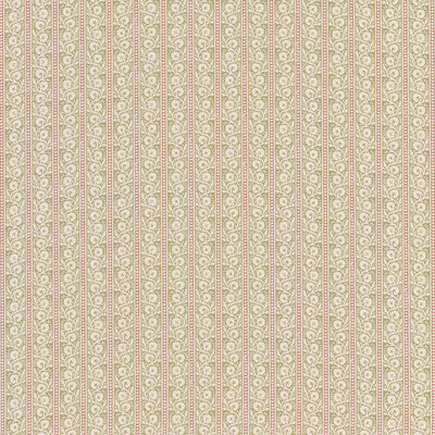 G P & J BAKER BP10999.6.0 BIBURY GREEN/RED Fabric - Eade's Wallpaper