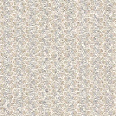 G P & J BAKER BP11000.5.0 CALCOT BLUE/SAND Fabric - Eade's Wallpaper