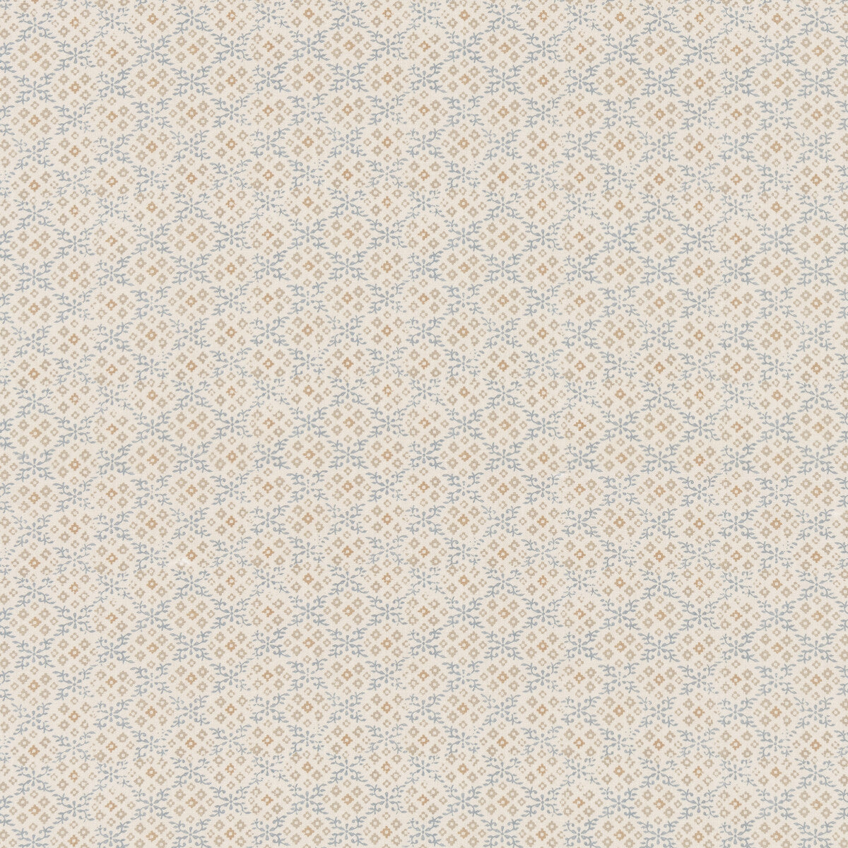 G P & J BAKER BP11001.5.0 GRANTLY BLUE/SAND Fabric - Eade's Wallpaper
