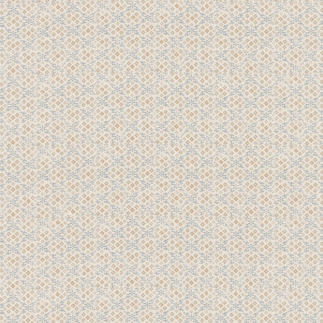 G P & J BAKER BP11001.5.0 GRANTLY BLUE/SAND Fabric - Eade's Wallpaper