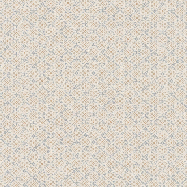 G P & J BAKER BP11001.5.0 GRANTLY BLUE/SAND Fabric - Eade's Wallpaper