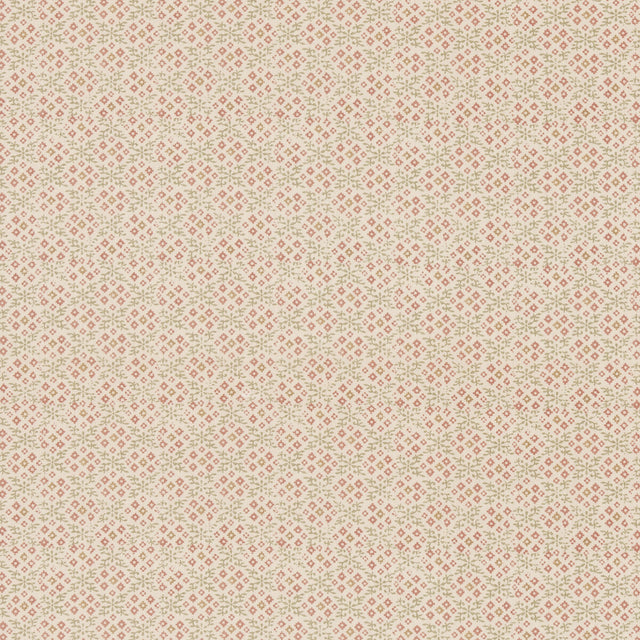 G P & J BAKER BP11001.6.0 GRANTLY GREEN/RED Fabric - Eade's Wallpaper