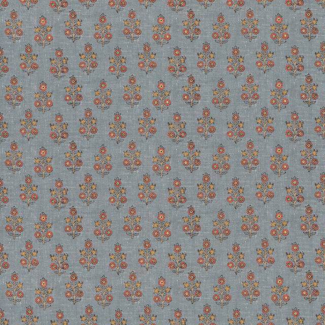 G P & J BAKER BP11003.1.0 POPPY SPRIG DENIM Fabric - Eade's Wallpaper