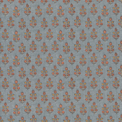 G P & J BAKER BP11003.1.0 POPPY SPRIG DENIM Fabric - Eade's Wallpaper