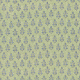G P & J BAKER BP11003.2.0 POPPY SPRIG GREEN/BLUE Fabric - Eade's Wallpaper