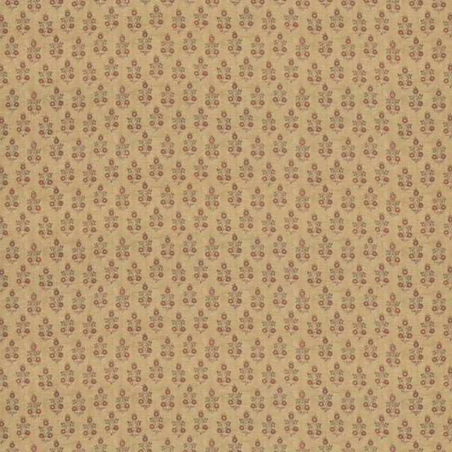 G P & J BAKER BP11003.3.0 POPPY SPRIG OCHRE Fabric - Eade's Wallpaper