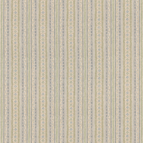 G P & J BAKER BP11005.2.0 COMPTON GREEN/BLUE Fabric - Eade's Wallpaper