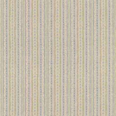 G P & J BAKER BP11005.2.0 COMPTON GREEN/BLUE Fabric - Eade's Wallpaper