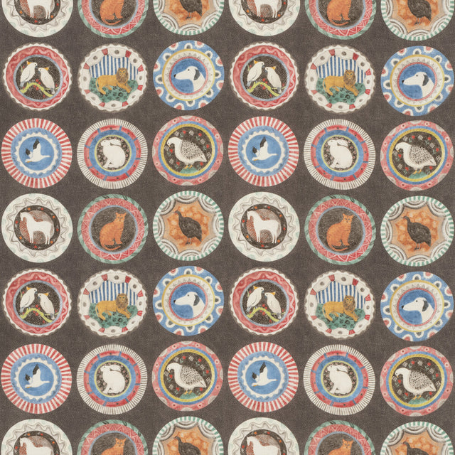 G P & J BAKER BP11047.2.0 ROBINA'S DINNER PARTY COCOA Fabric - Eade's Wallpaper