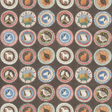 G P & J BAKER BP11047.2.0 ROBINA'S DINNER PARTY COCOA Fabric - Eade's Wallpaper