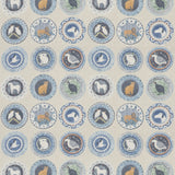 G P & J BAKER BP11047.4.0 ROBINA'S DINNER PARTY BLUE Fabric - Eade's Wallpaper