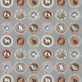G P & J BAKER BP11047.5.0 ROBINA'S DINNER PARTY TEAL Fabric - Eade's Wallpaper