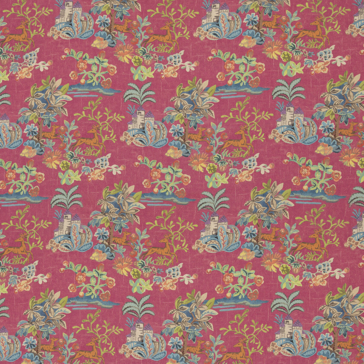 G P & J BAKER BP11048.1.0 KNIGHT'S TALE TEXTURE FUCHSIA Fabric - Eade's Wallpaper