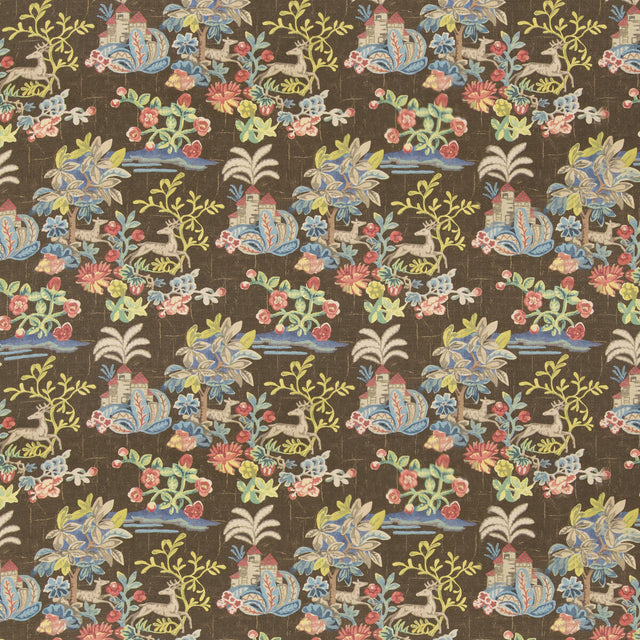 G P & J BAKER BP11048.2.0 KNIGHT'S TALE TEXTURE COCOA Fabric - Eade's Wallpaper