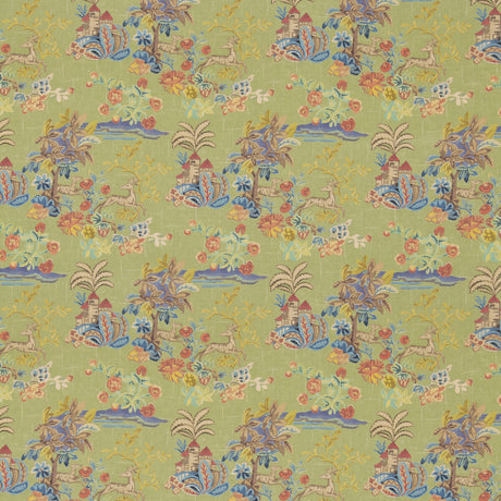 G P & J BAKER BP11048.3.0 KNIGHT'S TALE TEXTURE SPRING GREEN Fabric - Eade's Wallpaper