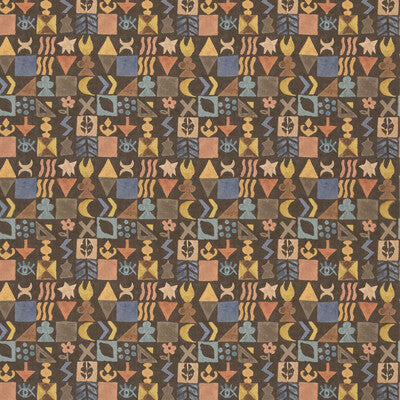 G P & J BAKER BP11049.2.0 POTATO PRINT CHOCOLATE Fabric - Eade's Wallpaper