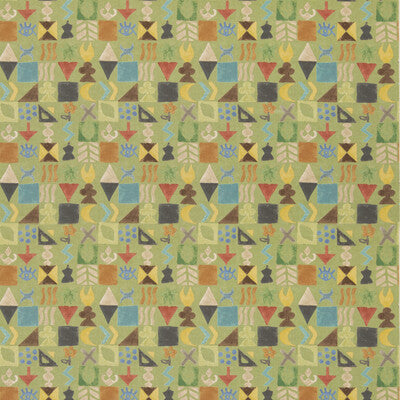 G P & J BAKER BP11049.3.0 POTATO PRINT GREEN Fabric - Eade's Wallpaper