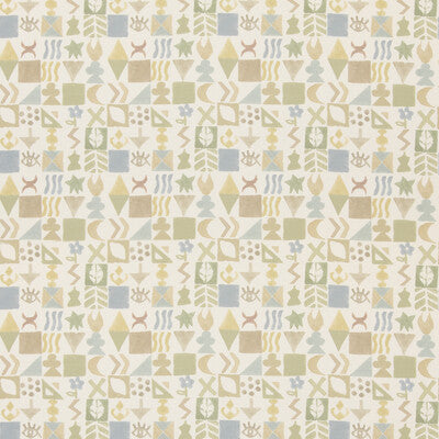 G P & J BAKER BP11049.4.0 POTATO PRINT SAGE Fabric - Eade's Wallpaper