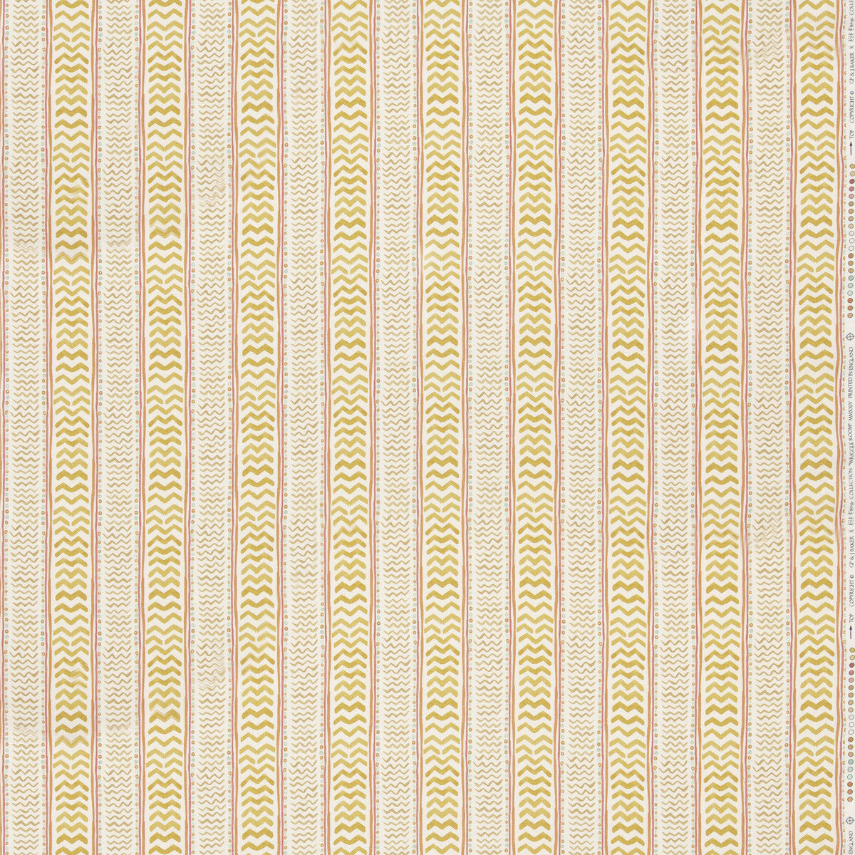 G P & J BAKER BP11050.2.0 WRIGGLE ROOM OCHRE Fabric - Eade's Wallpaper