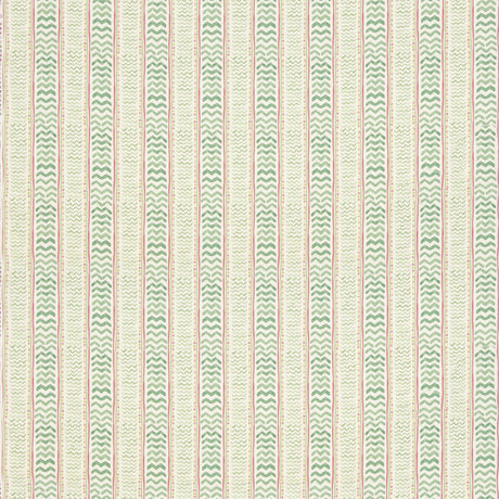 G P & J BAKER BP11050.3.0 WRIGGLE ROOM GREEN/PINK Fabric - Eade's Wallpaper