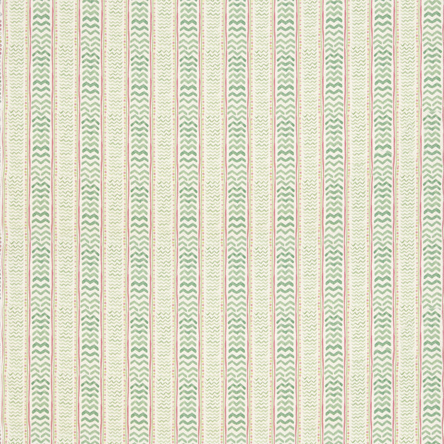G P & J BAKER BP11050.3.0 WRIGGLE ROOM GREEN/PINK Fabric - Eade's Wallpaper