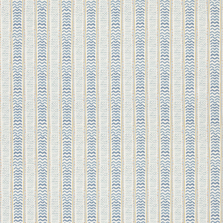 G P & J BAKER BP11050.4.0 WRIGGLE ROOM BLUE/YELLOW Fabric - Eade's Wallpaper
