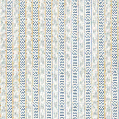 G P & J BAKER BP11050.4.0 WRIGGLE ROOM BLUE/YELLOW Fabric - Eade's Wallpaper