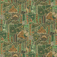 G P & J BAKER BP11052.2.0 FRONT ROW JEWEL GREEN Fabric - Eade's Wallpaper