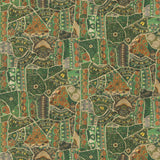 G P & J BAKER BP11052.2.0 FRONT ROW JEWEL GREEN Fabric - Eade's Wallpaper