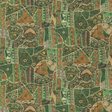 G P & J BAKER BP11052.2.0 FRONT ROW JEWEL GREEN Fabric - Eade's Wallpaper