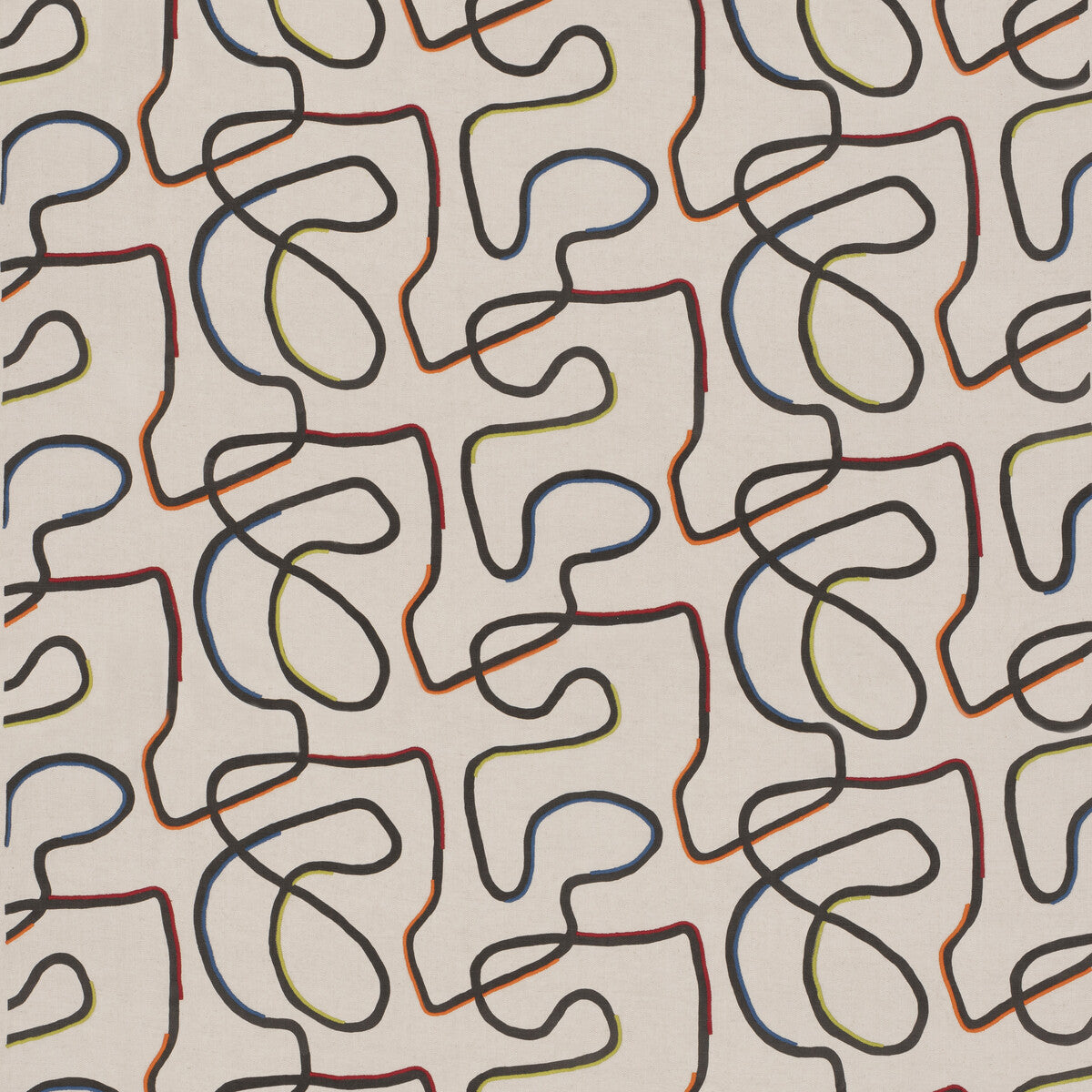 G P & J BAKER BP11054.1.0 RING ROAD JEWEL Fabric - Eade's Wallpaper