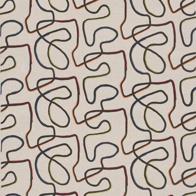 G P & J BAKER BP11054.1.0 RING ROAD JEWEL Fabric - Eade's Wallpaper