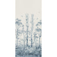 G P & J BAKER BP11057.2.0 TALL TREES PRINTED PANEL DELFT BLUE Fabric - Eade's Wallpaper