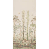 G P & J BAKER BP11057.3.0 TALL TREES PRINTED PANEL SUNSET Fabric - Eade's Wallpaper