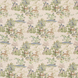 G P & J BAKER BP11058.3.0 KNIGHT'S TALE SAGE/BLUE Fabric - Eade's Wallpaper