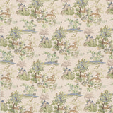 G P & J BAKER BP11058.3.0 KNIGHT'S TALE SAGE/BLUE Fabric - Eade's Wallpaper