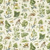 G P & J BAKER BP11073.2.0 GERTRUDE EMERALD/BLUE Fabric - Eade's Wallpaper