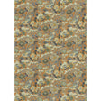 G P & J BAKER BP11075.3.0 LITTLE MAGNOLIA TEAL/ORANGE Fabric - Eade's Wallpaper