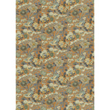 G P & J BAKER BP11075.3.0 LITTLE MAGNOLIA TEAL/ORANGE Fabric - Eade's Wallpaper