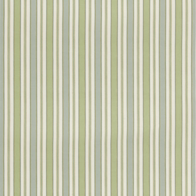 G P & J BAKER BP11076.1.0 MELBOURNE STRIPE AQUA/GREEN Fabric - Eade's Wallpaper