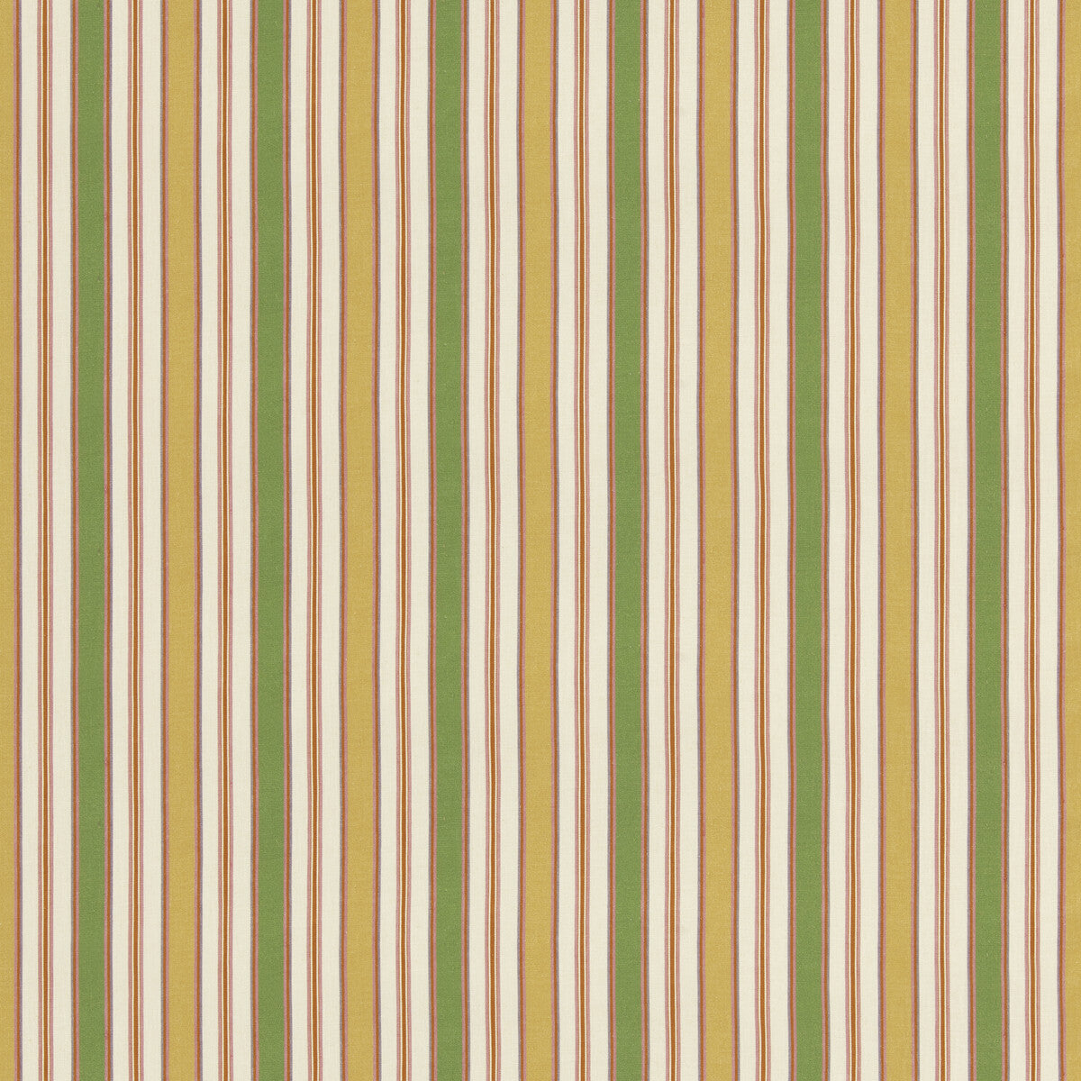 G P & J BAKER BP11076.3.0 MELBOURNE STRIPE EMERALD/YELLOW Fabric - Eade's Wallpaper